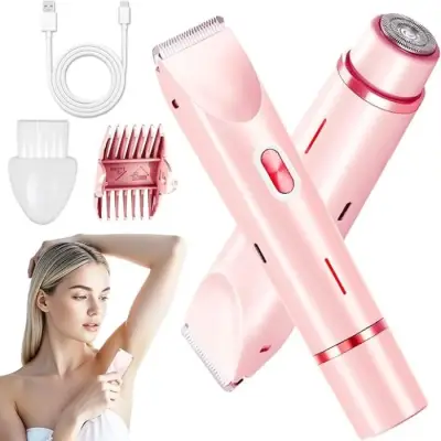 2-in-1 Rechargeable Ladies Trimmer & Shaver