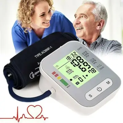 Digital Arm Blood Pressure & Pulse Monitor with Voice
